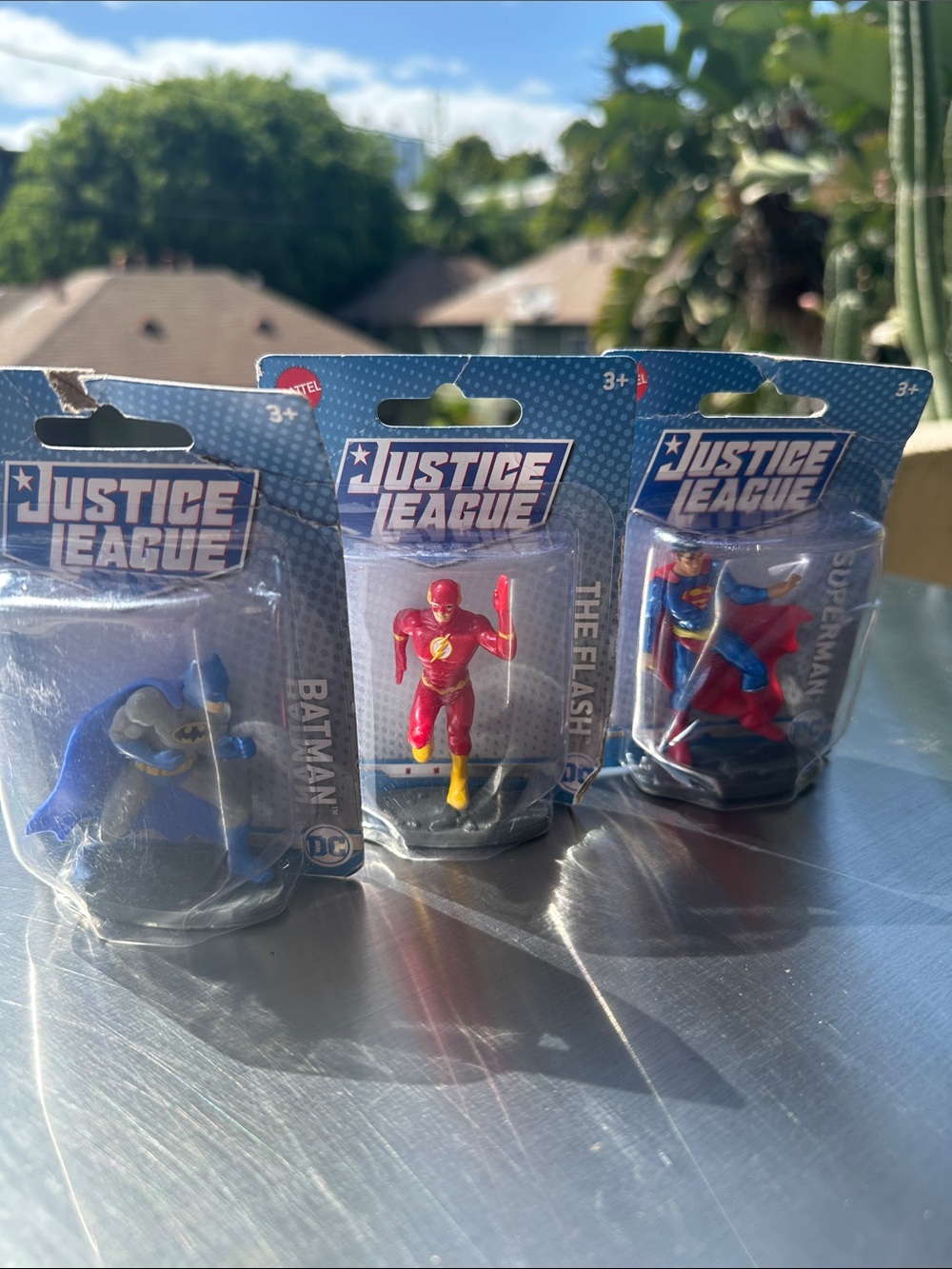 Mattel Justice League Figures - Superman, Flash, Batman